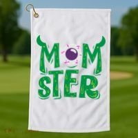 Momster Halloween Mom Golf Towel thumb 1