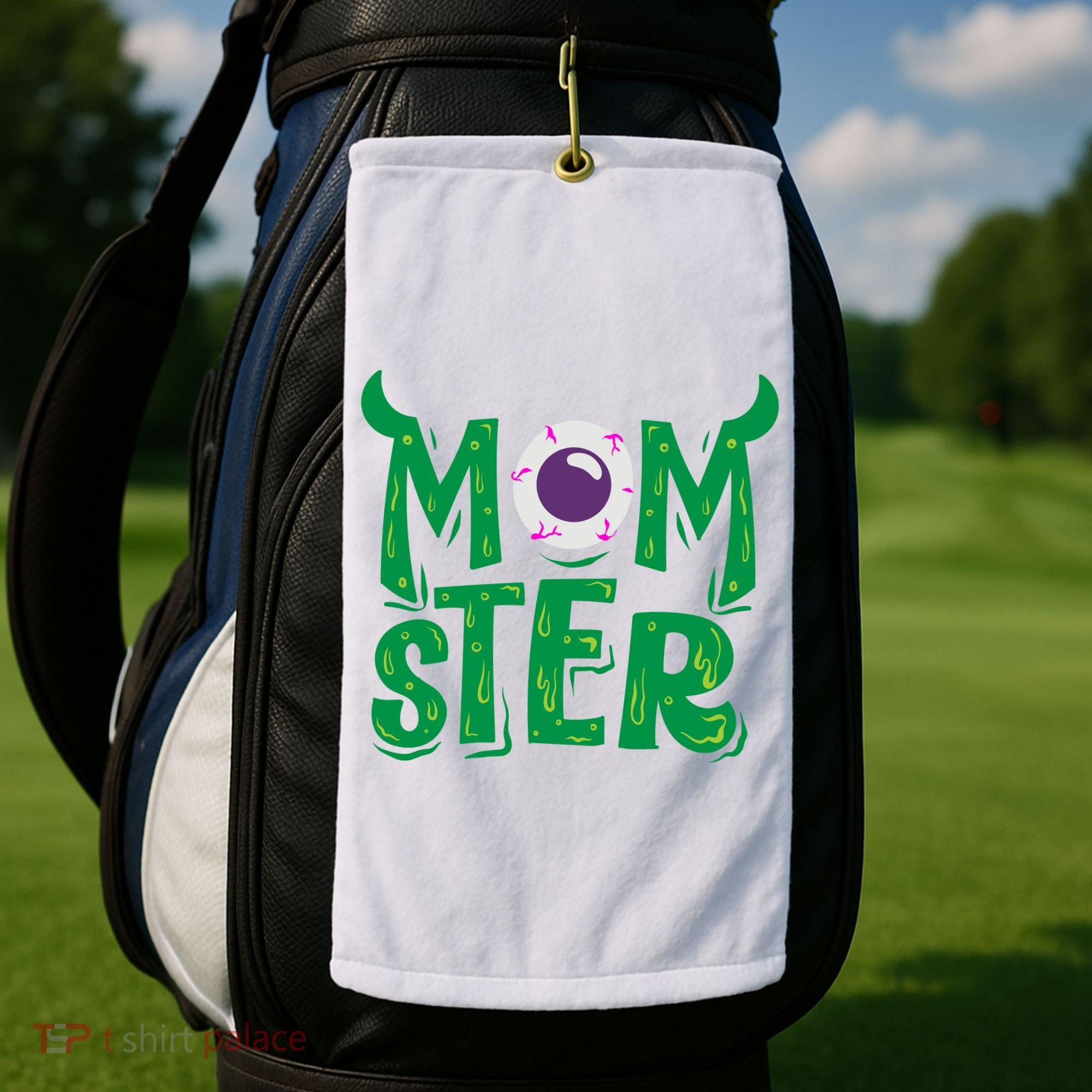 Momster Halloween Mom Golf Towel