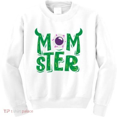 Momster Halloween Mom Kids Sweatshirt