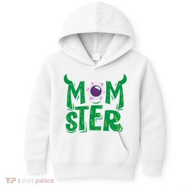 Momster Halloween Mom Kids Hoodie