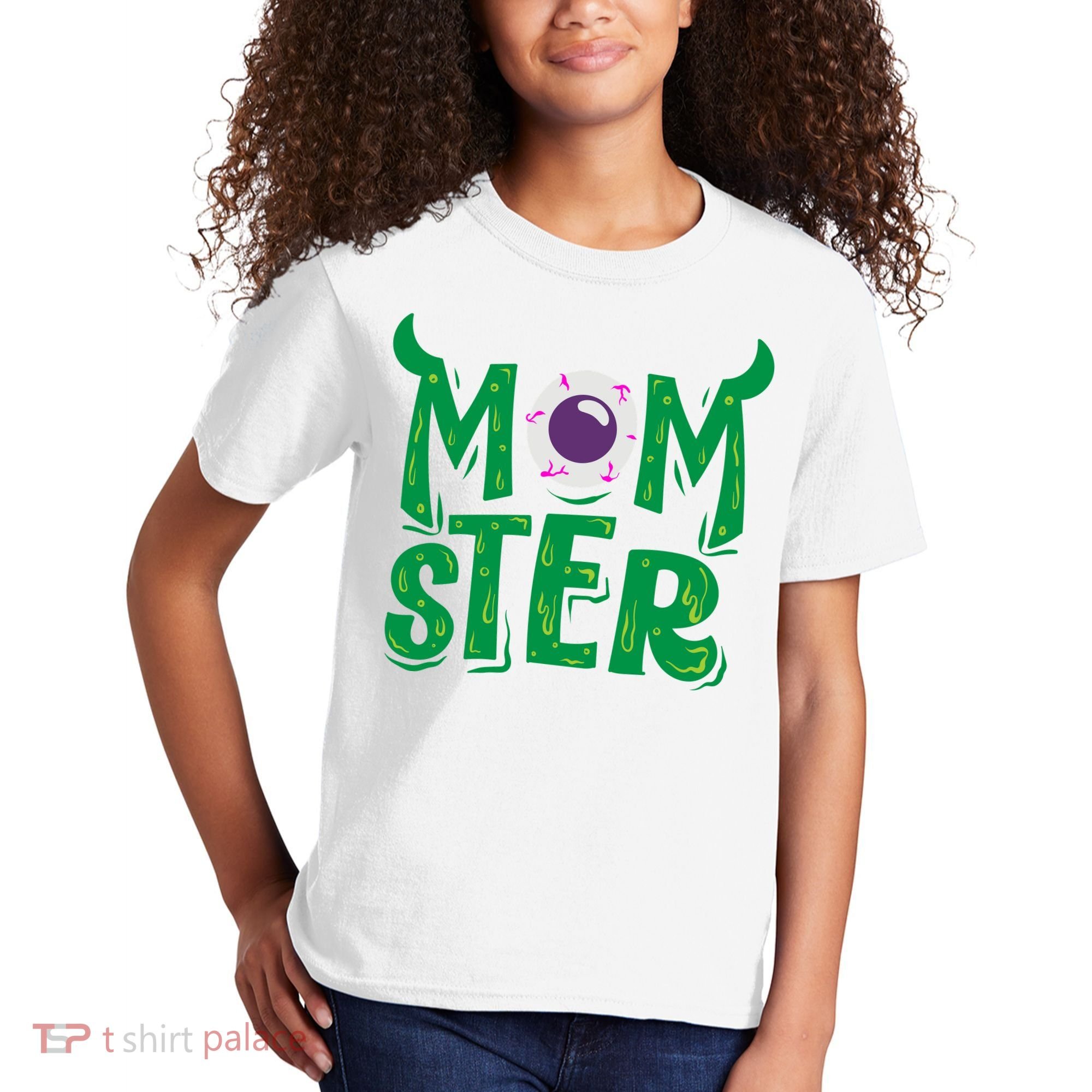 Momster Halloween Mom Kids T-Shirt