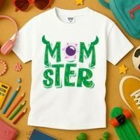 Momster Halloween Mom Kids T-Shirt thumb 3
