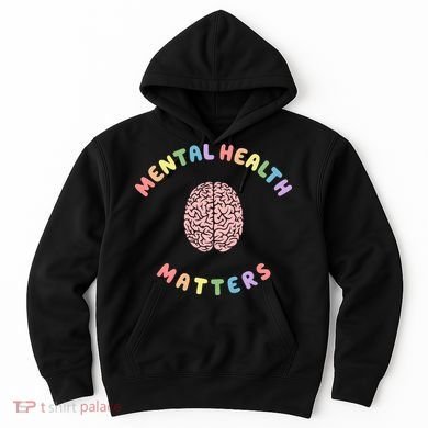 Mental Health Matters Rainbow Brain Awareness Hoodie