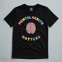 Mental Health Matters Rainbow Brain Awareness T-Shirt thumb 5