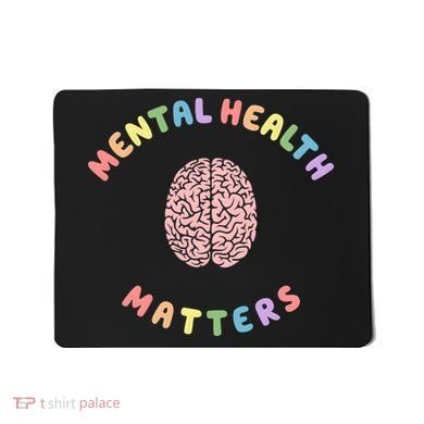 Mental Health Matters Rainbow Brain Awareness Mousepad