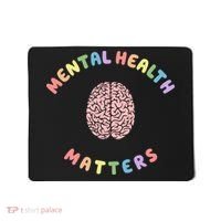 Mental Health Matters Rainbow Brain Awareness Mousepad thumb 0