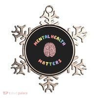 Mental Health Matters Rainbow Brain Awareness Ornament thumb 0