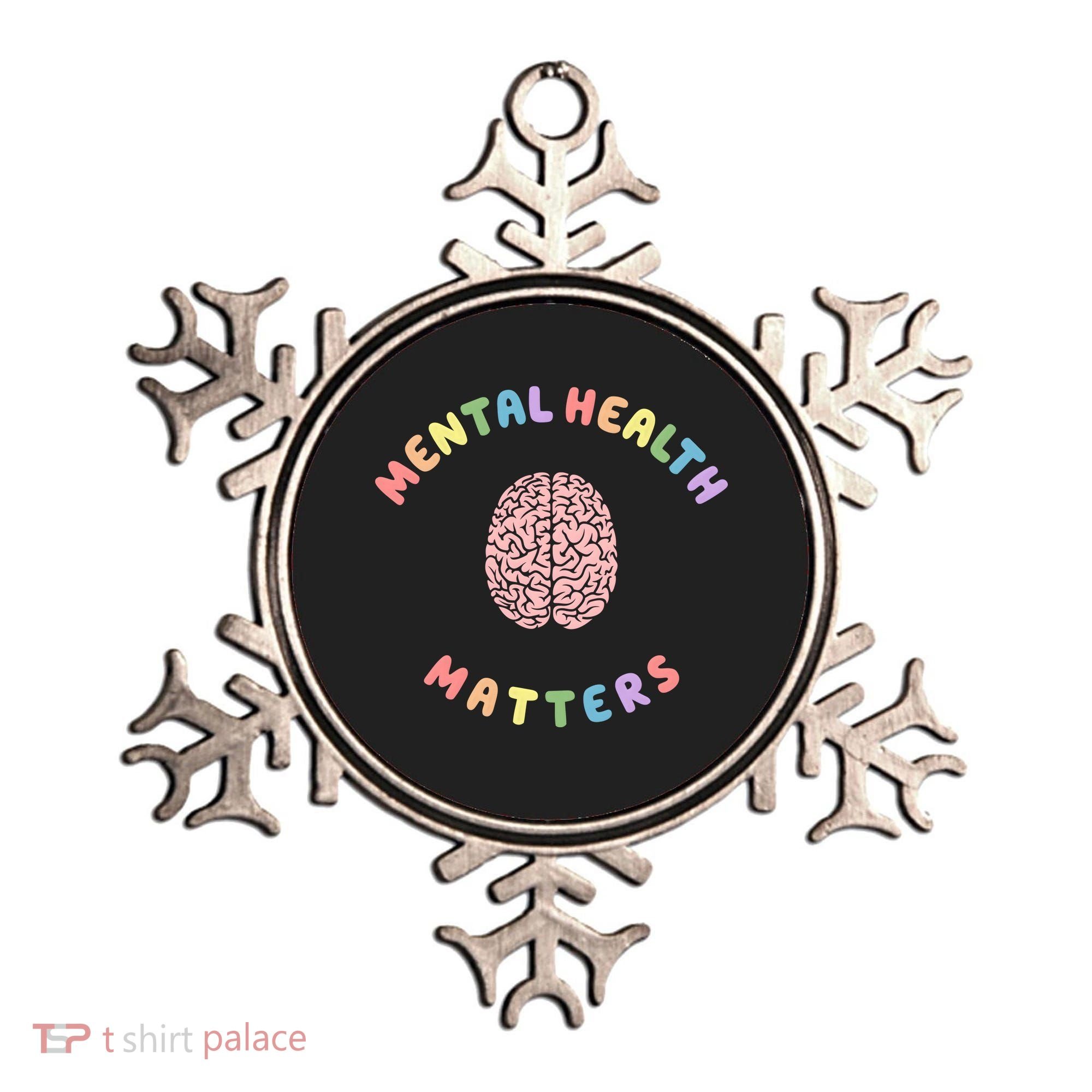 Mental Health Matters Rainbow Brain Awareness Ornament
