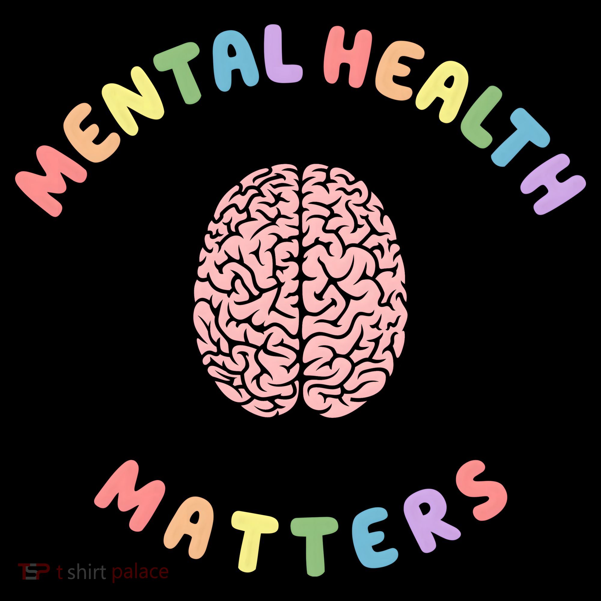 Mental Health Matters Rainbow Brain Awareness Baby Bodysuit