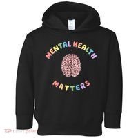Mental Health Matters Rainbow Brain Awareness Toddler Hoodie thumb 0