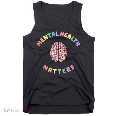 Mental Health Matters Rainbow Brain Awareness Tank Top