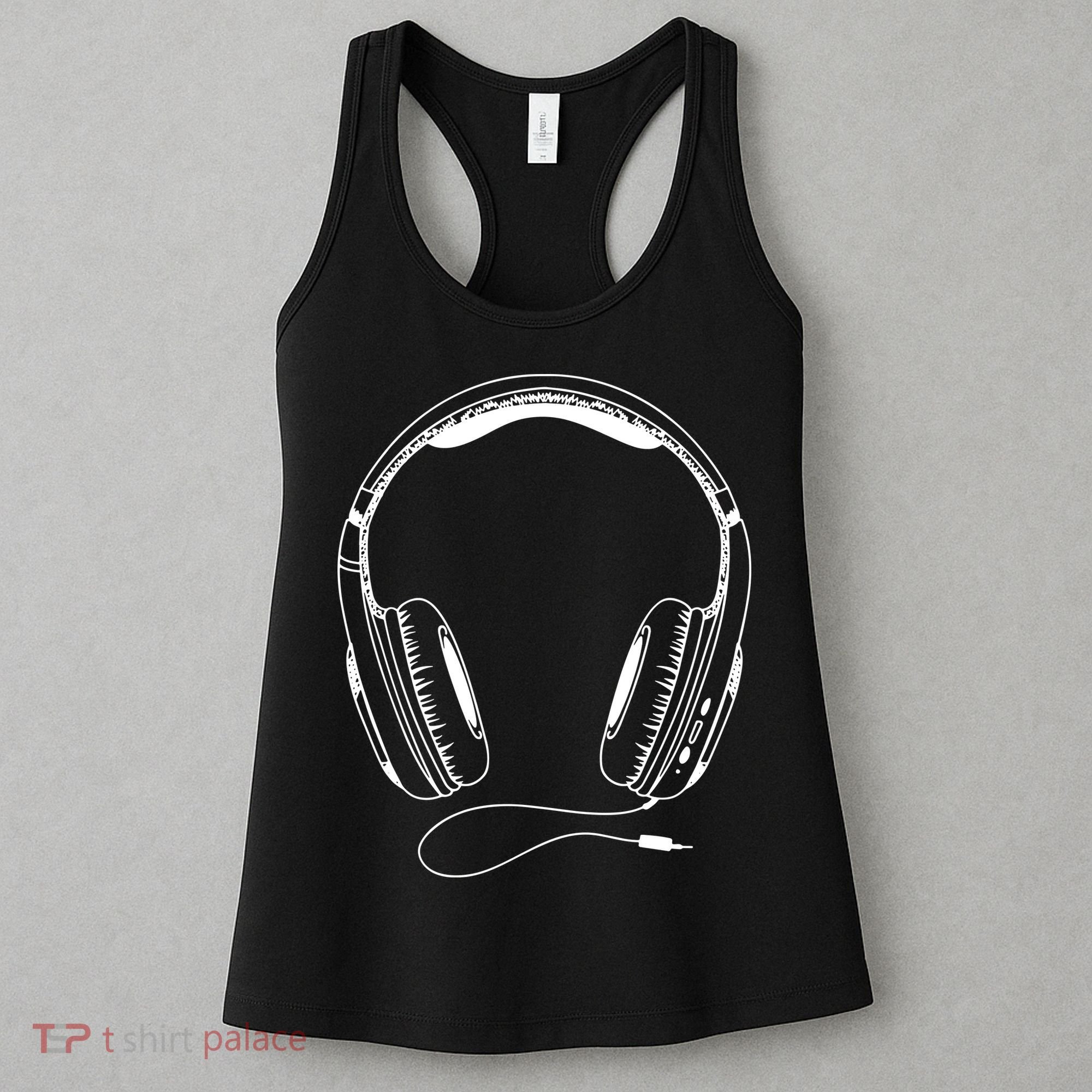 Music Headphones Women's Tank Top