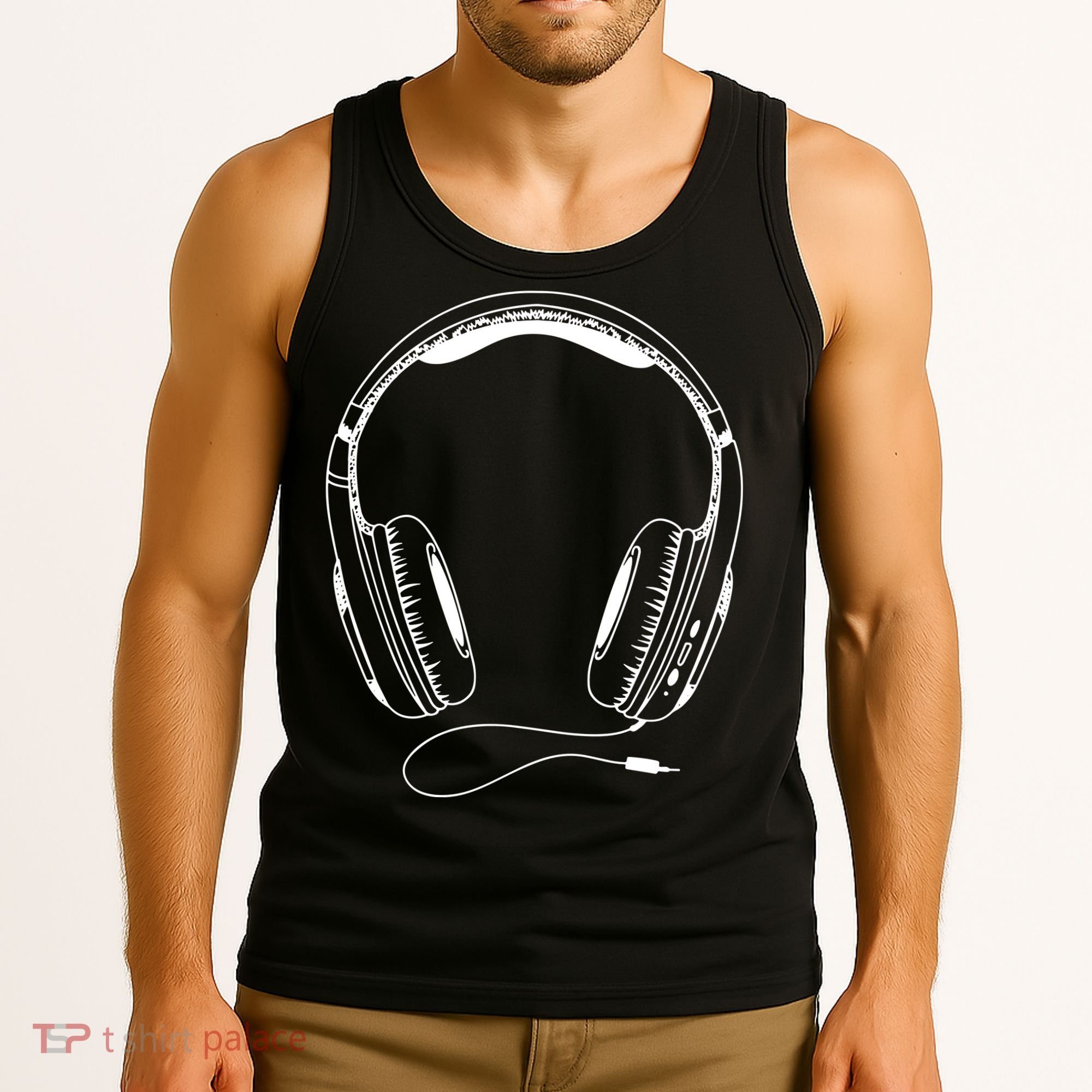 Music Headphones Tank Top