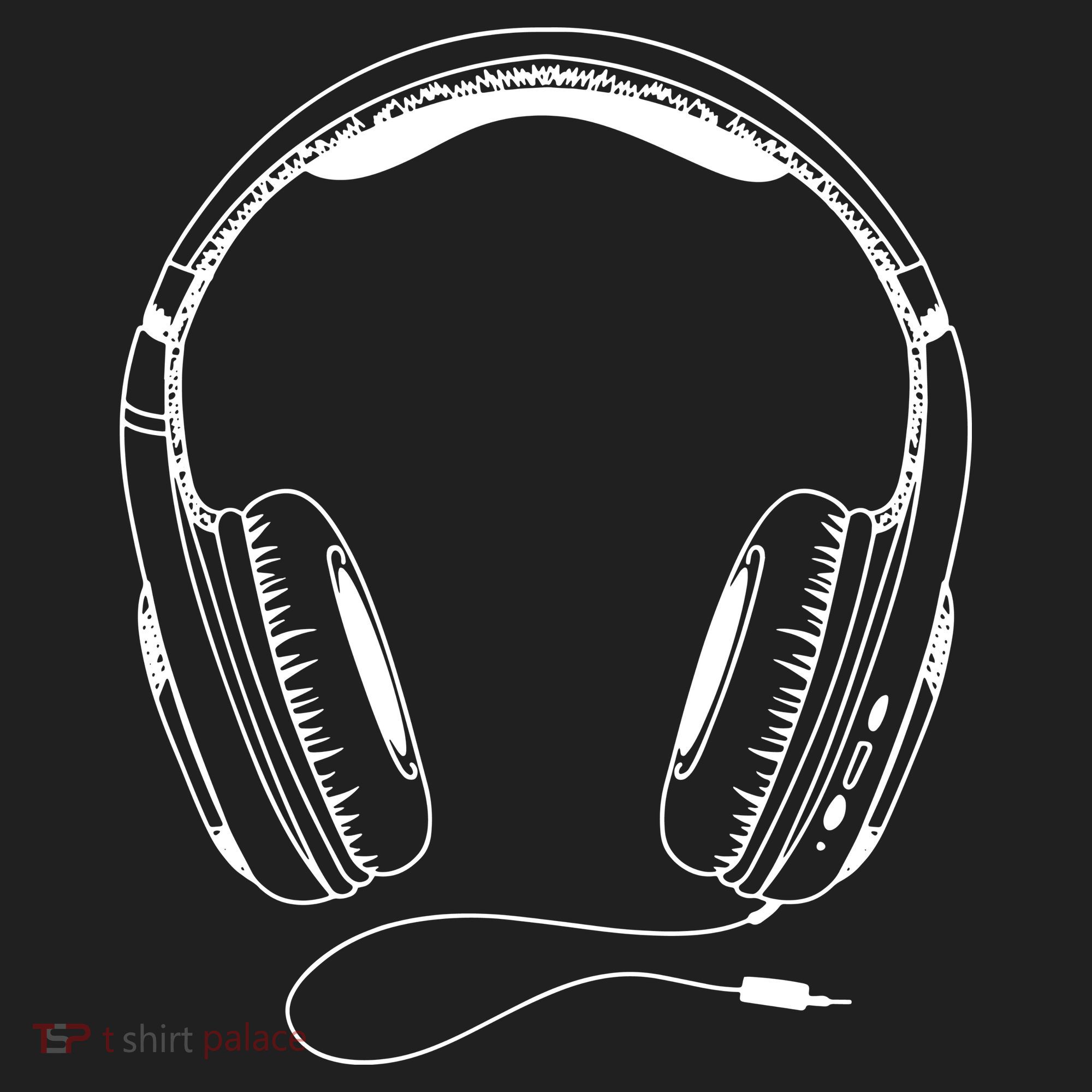 Music Headphones Golf Towel