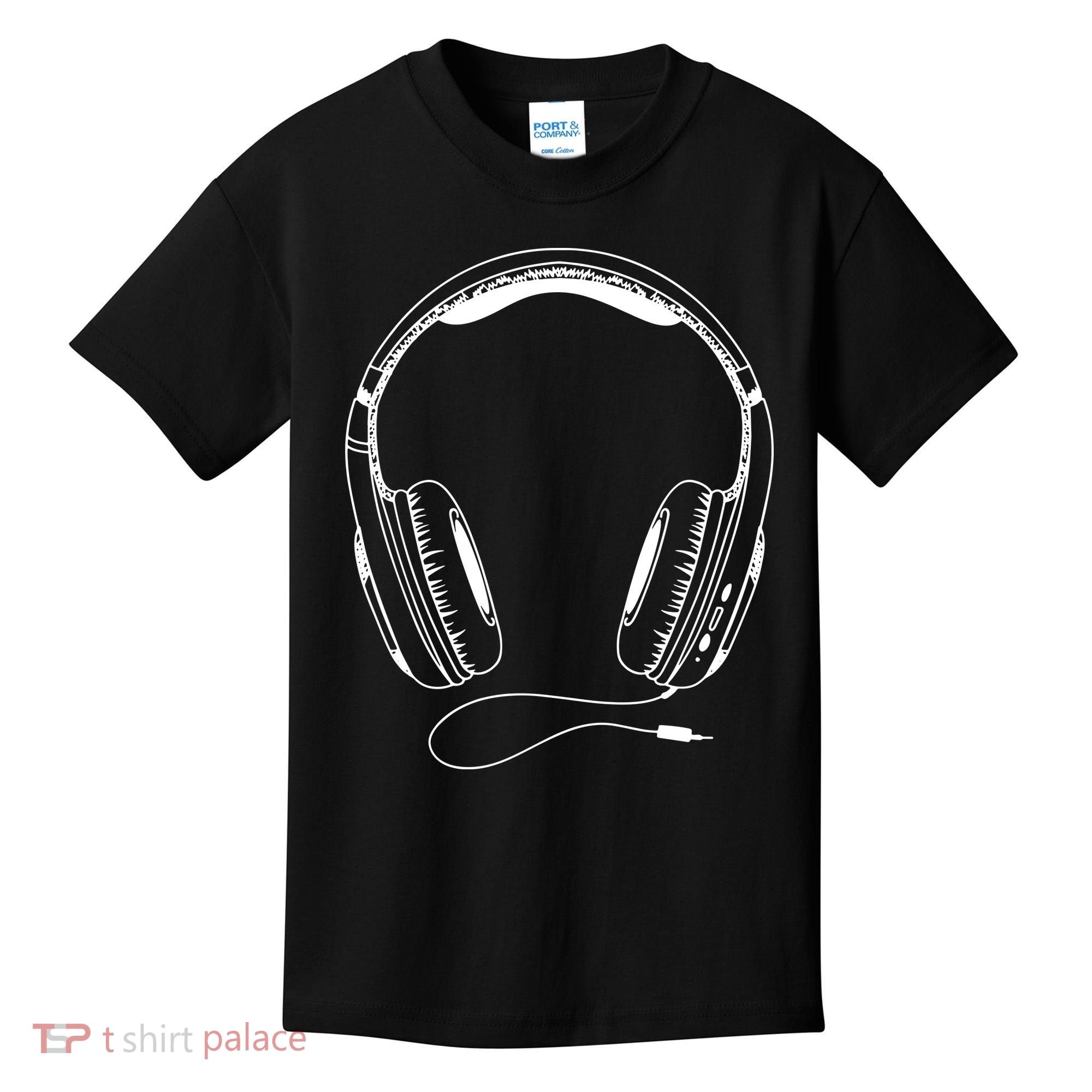 Music Headphones Kids T-Shirt