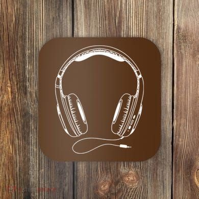 Music Headphones Coaster