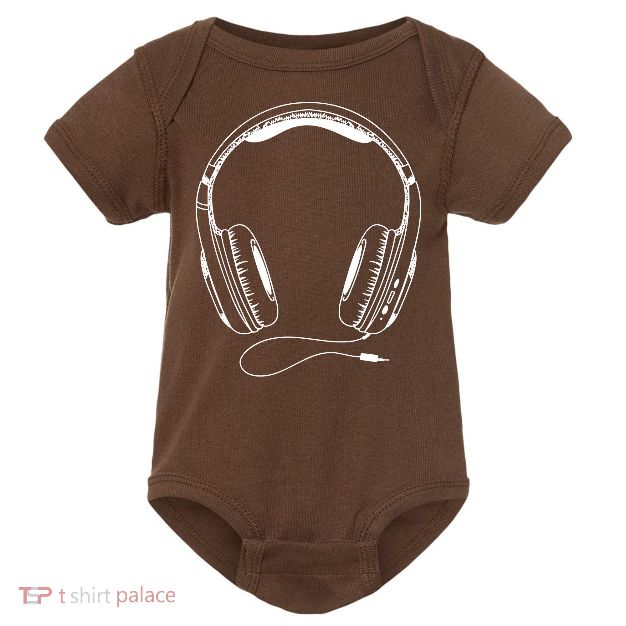 Music Headphones Baby Bodysuit