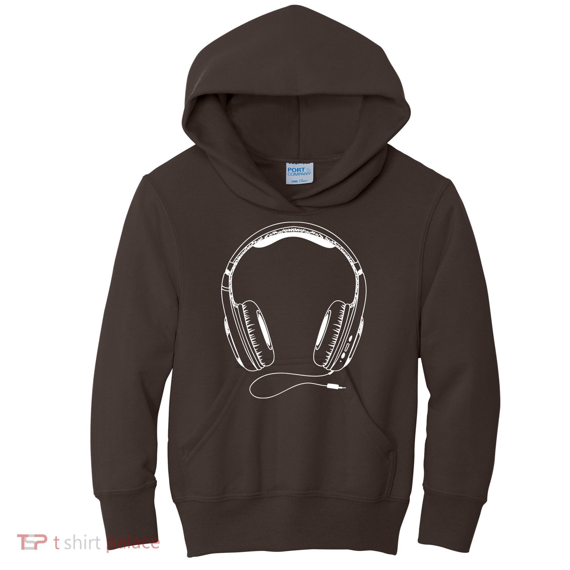 Music Headphones Kids Hoodie