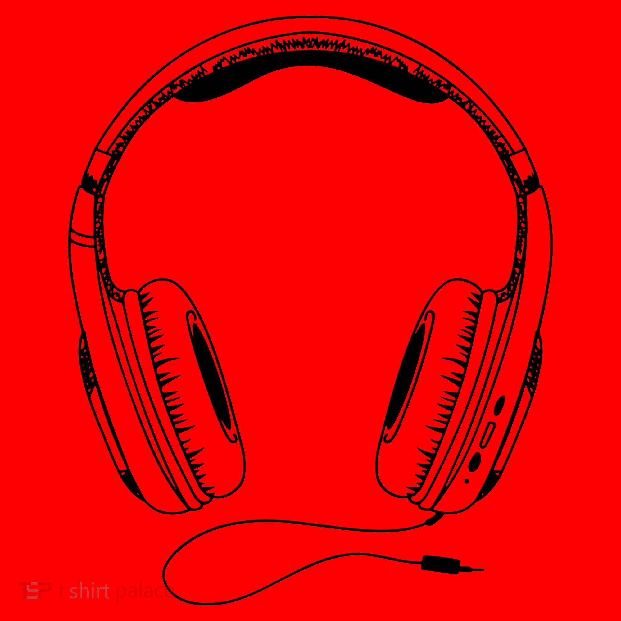 Music Headphones Santa Hat