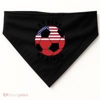 My Home My Roots Morocco Flag Soccer Gift USA-Made Doggie Bandana thumb 0