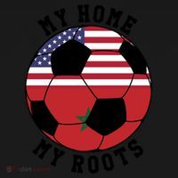 My Home My Roots Morocco Flag Soccer Gift Bucket Hat thumb 4