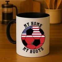 My Home My Roots Morocco Flag Soccer Gift Coffee Mug thumb 4