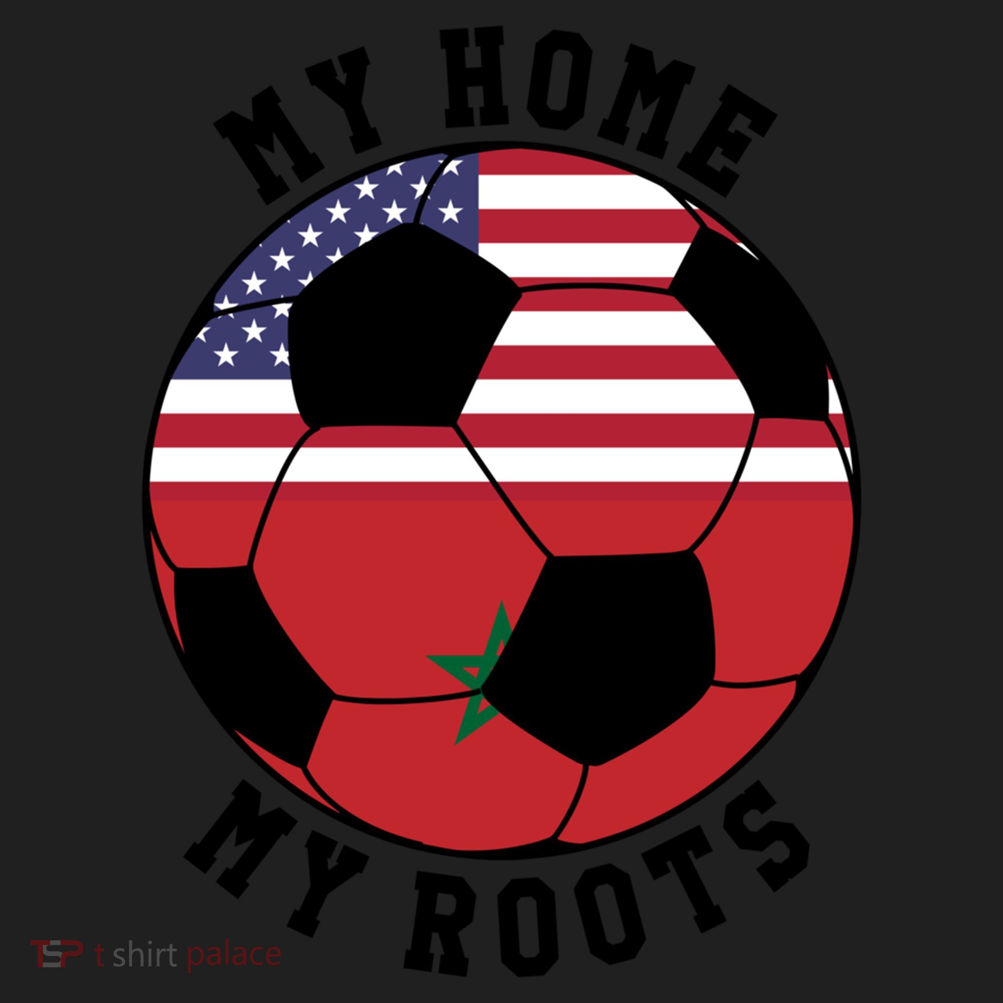 My Home My Roots Morocco Flag Soccer Gift Beanie