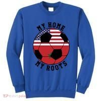 My Home My Roots Morocco Flag Soccer Gift Sweatshirt thumb 0
