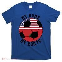 My Home My Roots Morocco Flag Soccer Gift T-Shirt thumb 0