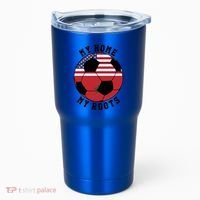 My Home My Roots Morocco Flag Soccer Gift Tumbler thumb 0