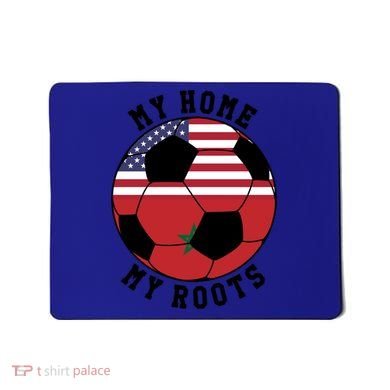 My Home My Roots Morocco Flag Soccer Gift Mousepad