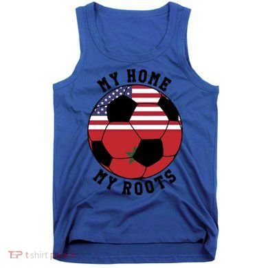 My Home My Roots Morocco Flag Soccer Gift Tank Top