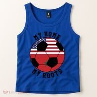 My Home My Roots Morocco Flag Soccer Gift Tank Top thumb 2