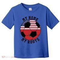 My Home My Roots Morocco Flag Soccer Gift Toddler T-Shirt thumb 0