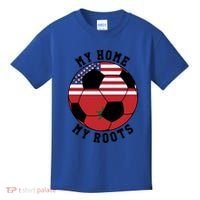 My Home My Roots Morocco Flag Soccer Gift Kids T-Shirt thumb 0