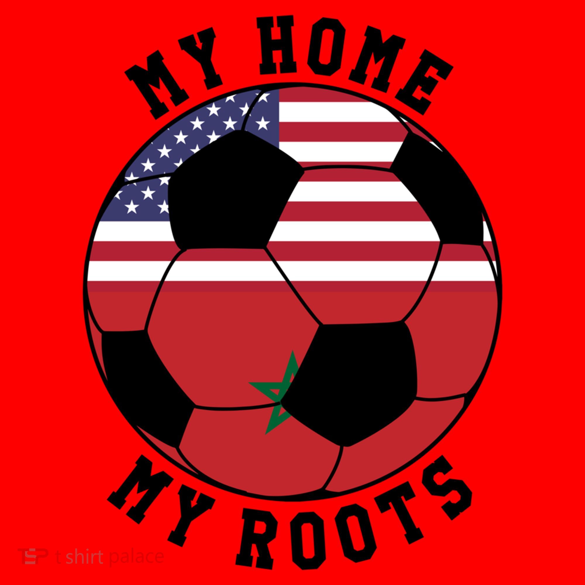 My Home My Roots Morocco Flag Soccer Gift Santa Hat