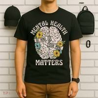 Mental Health Matters Be Kind To Your Mind Mental Awareness T-Shirt thumb 6