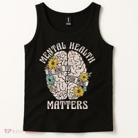 Mental Health Matters Be Kind To Your Mind Mental Awareness Tank Top thumb 2