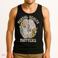 Mental Health Matters Be Kind To Your Mind Mental Awareness Tank Top thumb 3
