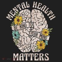 Mental Health Matters Be Kind To Your Mind Mental Awareness Golf Towel thumb 3