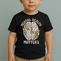 Mental Health Matters Be Kind To Your Mind Mental Awareness Toddler T-Shirt thumb 2