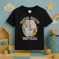 Mental Health Matters Be Kind To Your Mind Mental Awareness Toddler T-Shirt thumb 3
