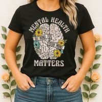 Mental Health Matters Be Kind To Your Mind Mental Awareness Women's T-Shirt thumb 2