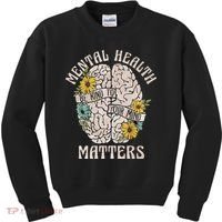Mental Health Matters Be Kind To Your Mind Mental Awareness Kids Sweatshirt thumb 0