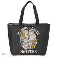 Mental Health Matters Be Kind To Your Mind Mental Awareness Tote Bag thumb 0