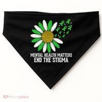Mental Health Matters End The Stigma USA-Made Doggie Bandana thumb 0