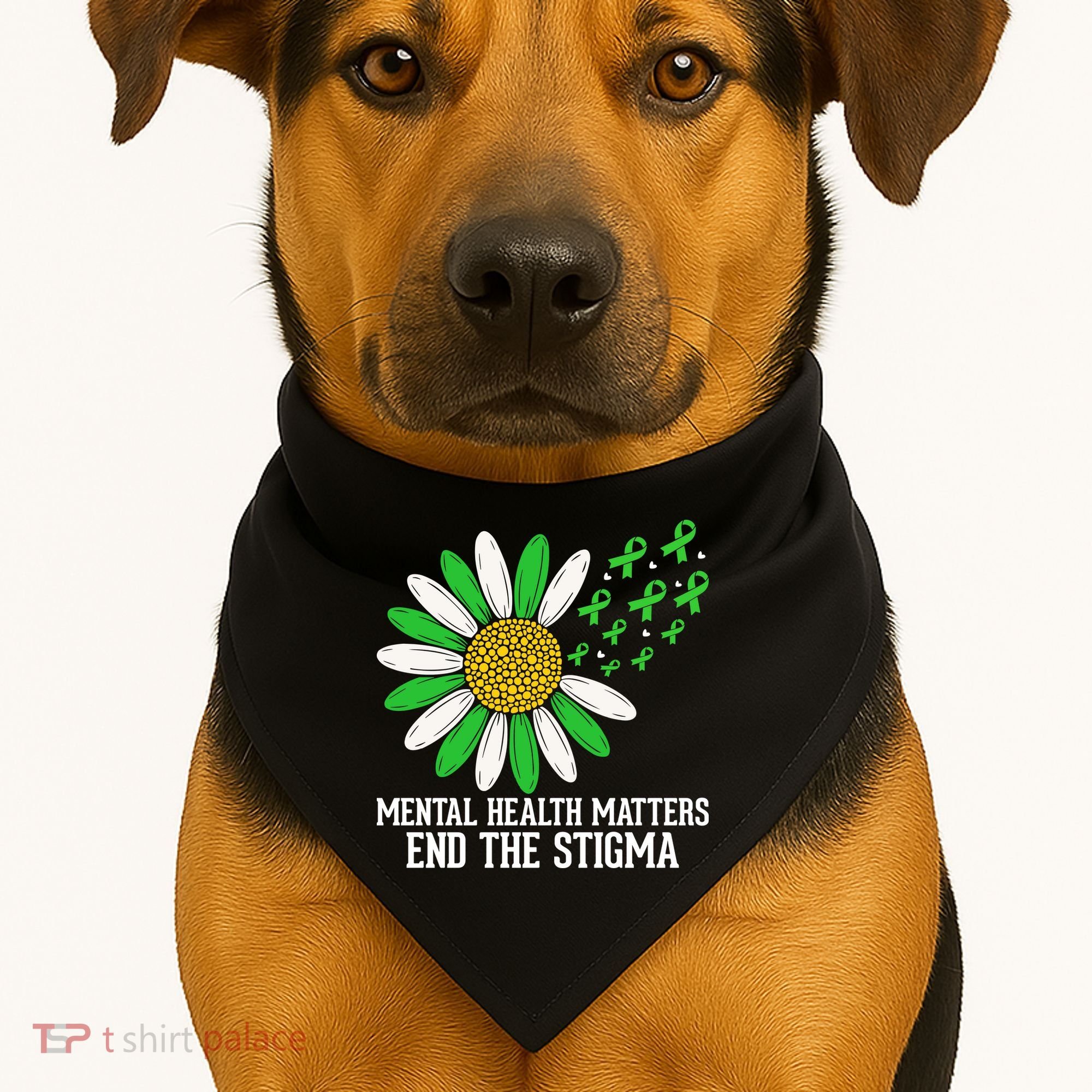 Mental Health Matters End The Stigma USA-Made Doggie Bandana