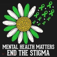 Mental Health Matters End The Stigma USA-Made Doggie Bandana thumb 2