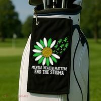 Mental Health Matters End The Stigma Golf Towel thumb 2