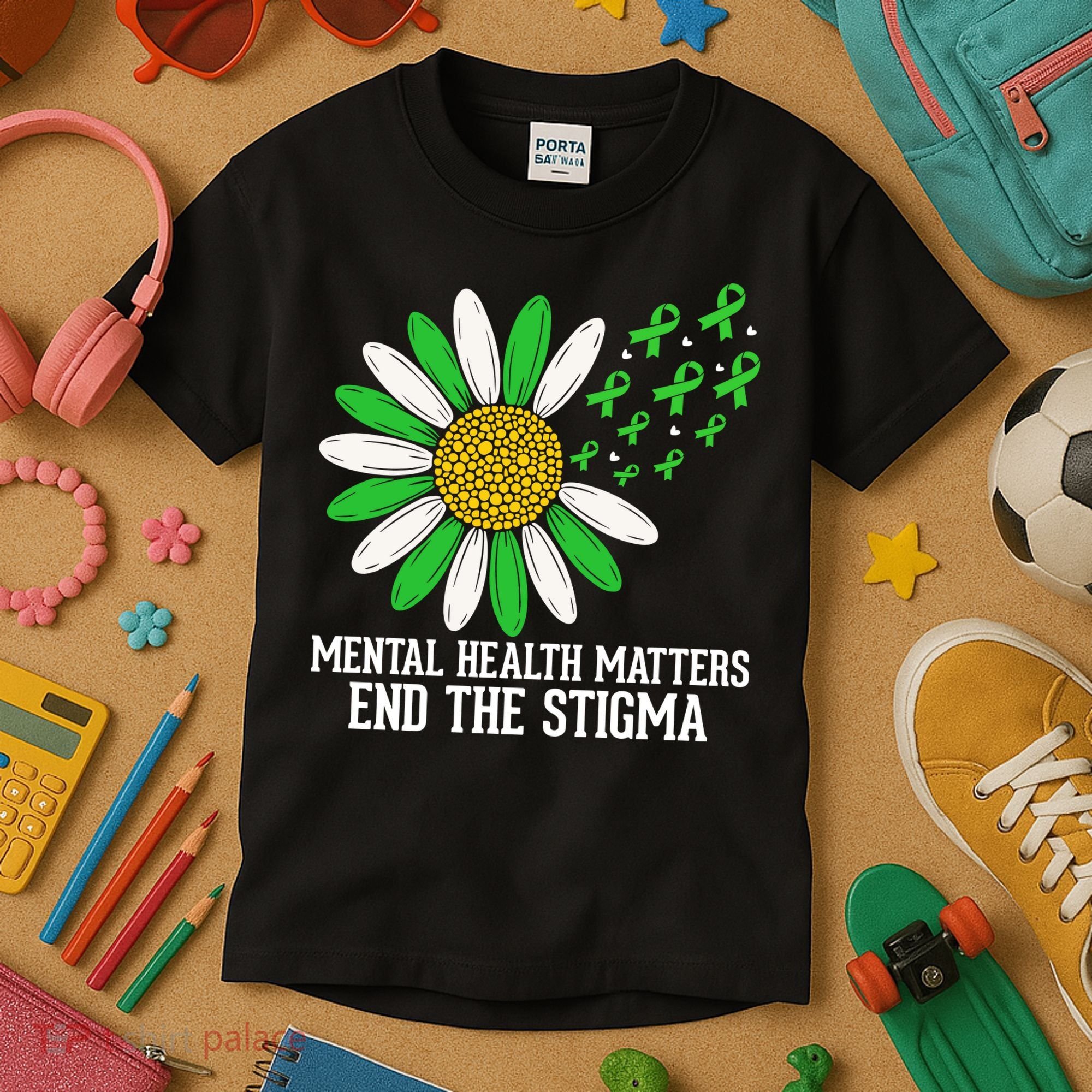 Mental Health Matters End The Stigma Kids T-Shirt